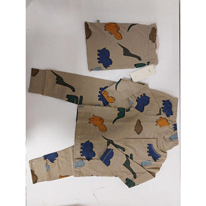 Пижама LIEWOOD "Wilhelm Dinosaurs", дымчатая, 1,5 года (уцененный)